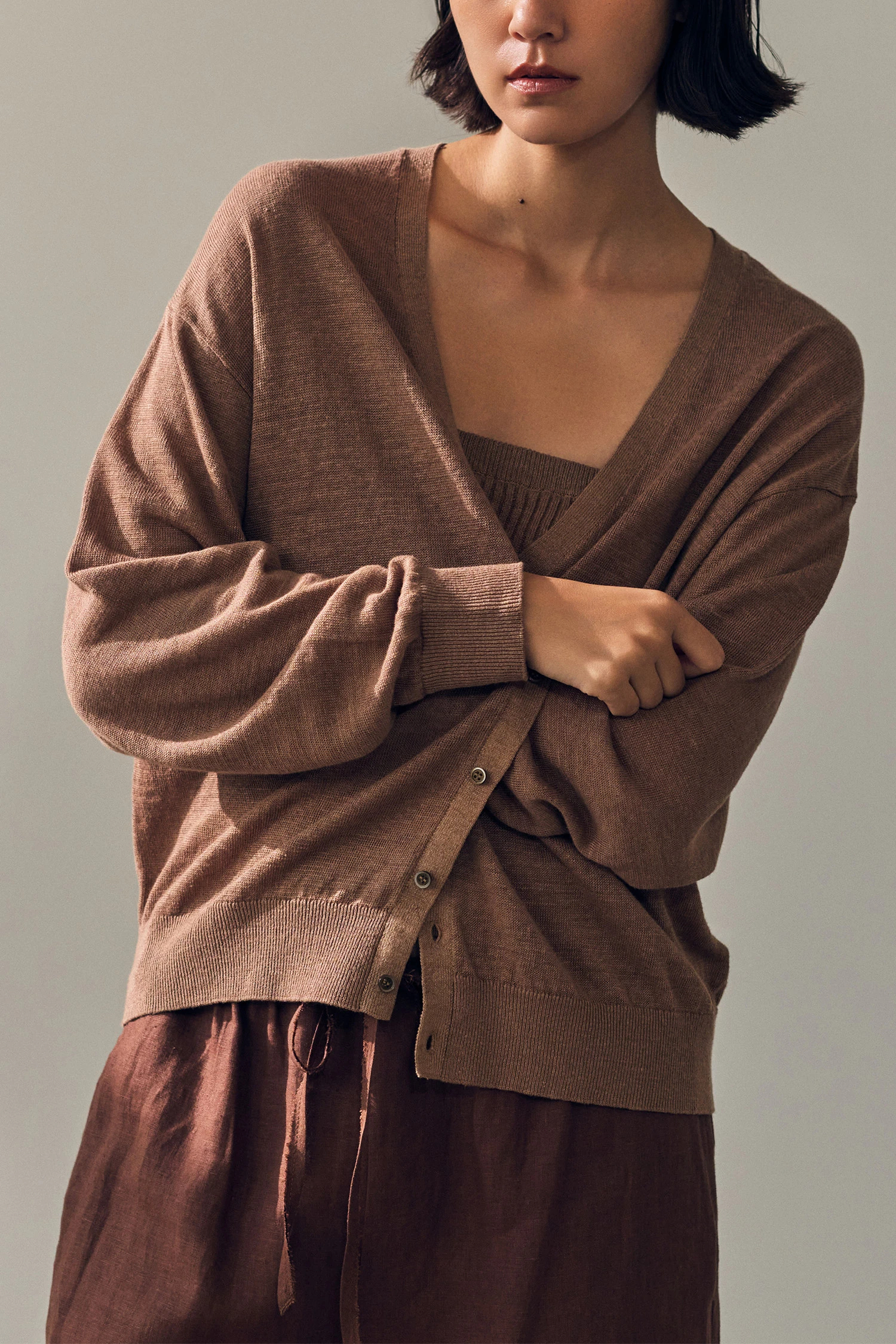 豊富な，格安 HAUNT ダブルボタンカーディガン ハウント代官山 大草