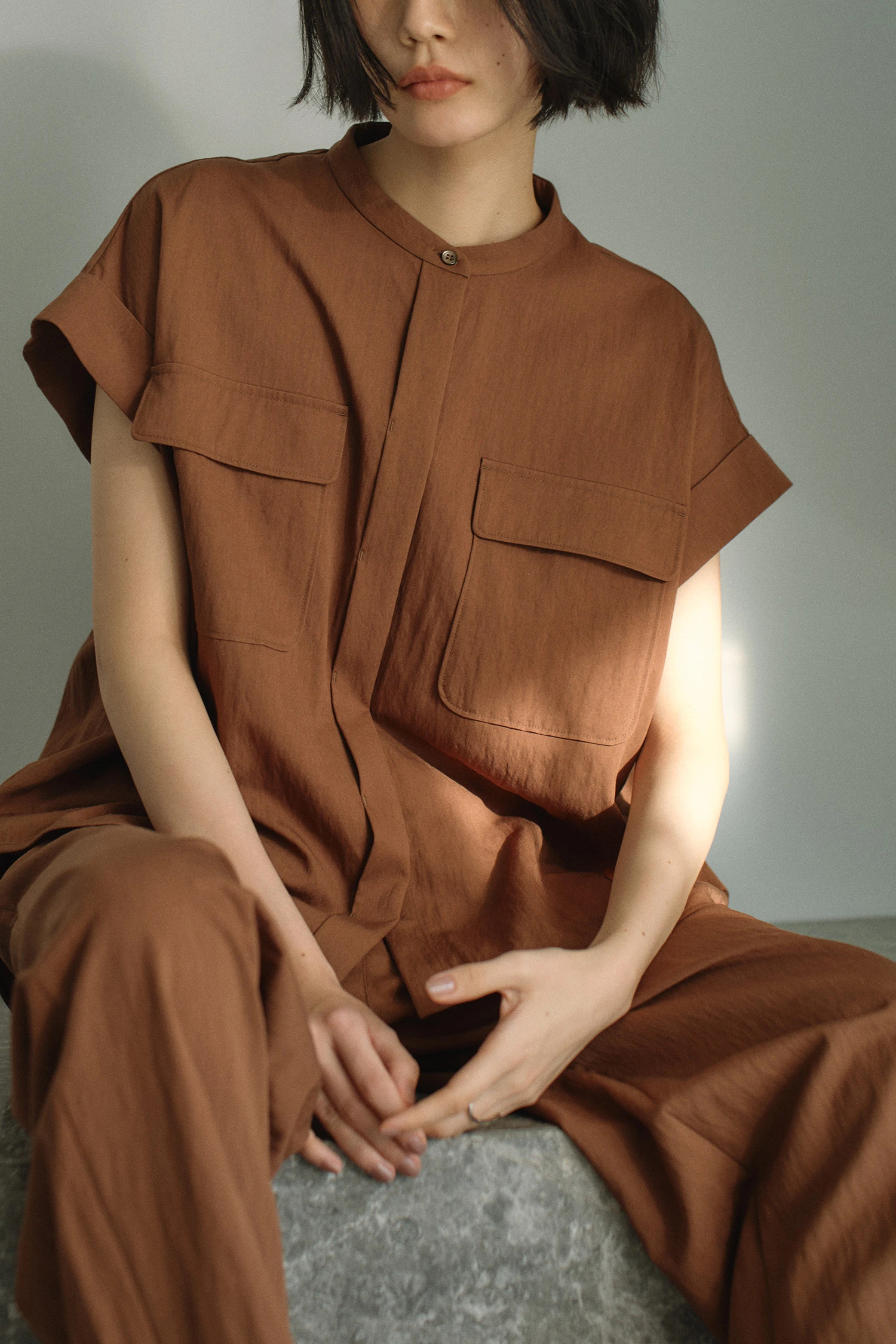 STATE OF MIND（ステートオブマインド）｜twill pocket blouseアイテム 