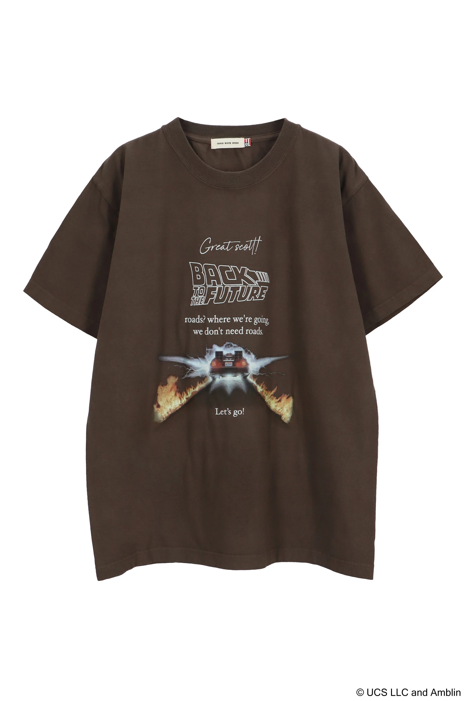GOOD ROCK SPEED Rock-Tsh STONES ブラウン Good Rock Speed（グッドロックスピード）｜Back to the Future Tshirt