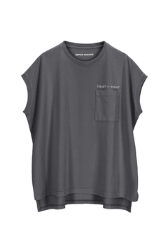 upper hights(アッパーハイツ) |BIG NO SLEEVE POCKET TEE