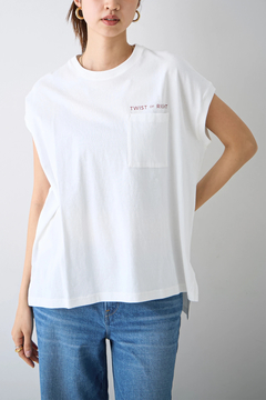upper hights(アッパーハイツ) |BIG NO SLEEVE POCKET TEE