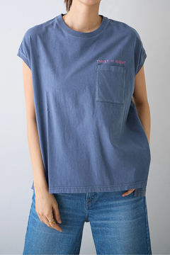 upper hights(アッパーハイツ) |BIG NO SLEEVE POCKET TEE
