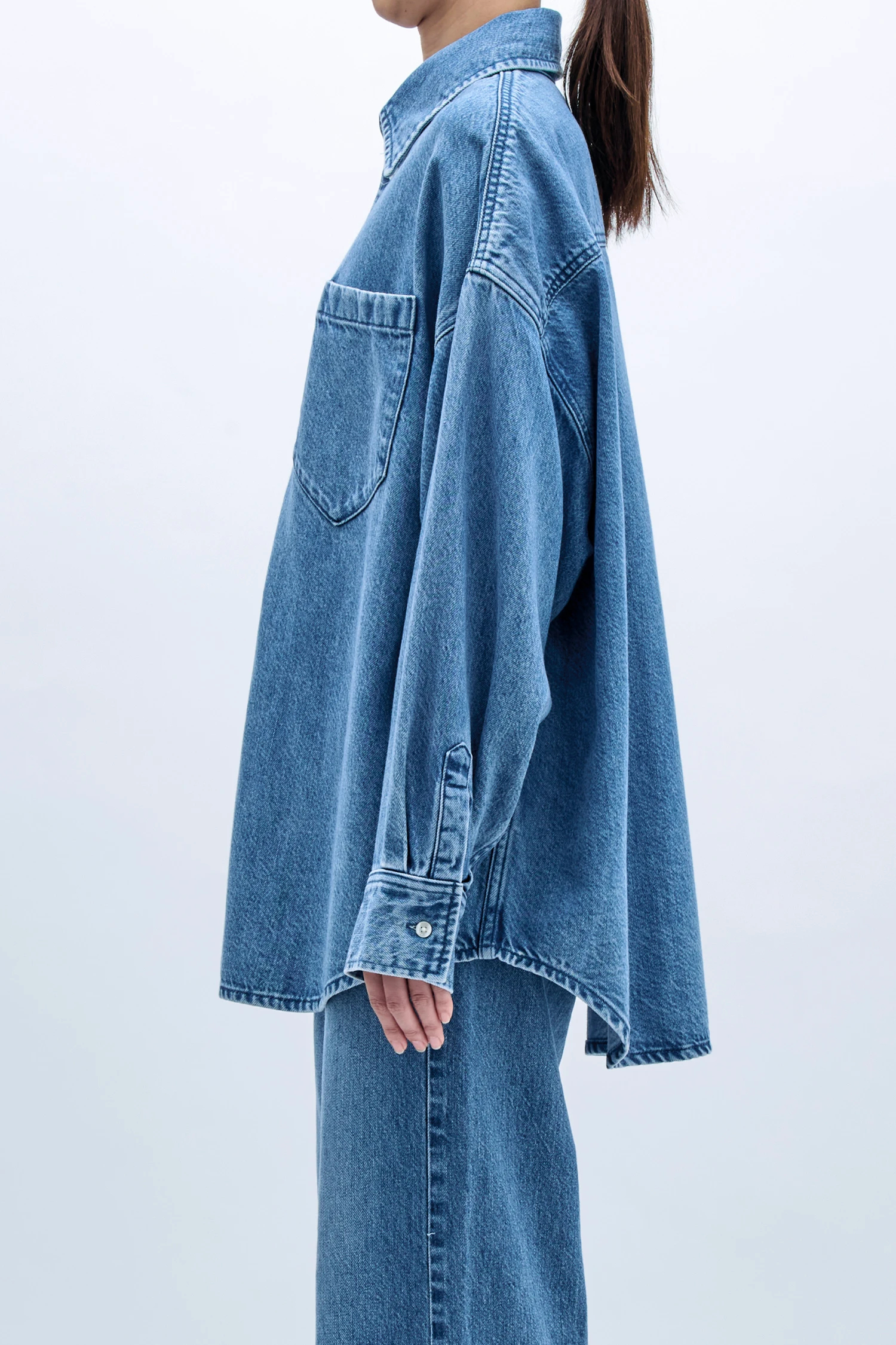 upper hights アッパーハイツ デニムトップス　半袖シャツ　PLST upper hights（アッパーハイツ）｜THE MORGANアイテムの詳細