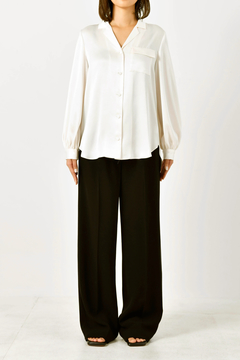 HAUNT(ハウント) |SATIN OPEN COLLAR SH