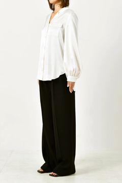 HAUNT(ハウント) |SATIN OPEN COLLAR SH