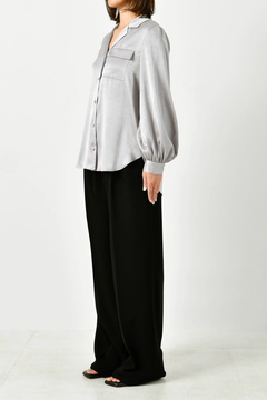 HAUNT(ハウント) |SATIN OPEN COLLAR SH