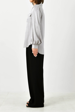HAUNT(ハウント) |SATIN OPEN COLLAR SH
