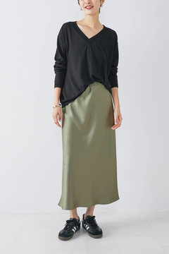 HAUNT(ハウント) |C/SILK V NECK KNIT
