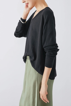 HAUNT(ハウント) |C/SILK V NECK KNIT