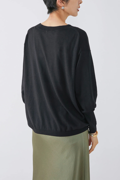 HAUNT(ハウント) |C/SILK V NECK KNIT