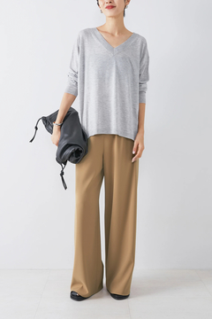 HAUNT(ハウント) |C/SILK V NECK KNIT