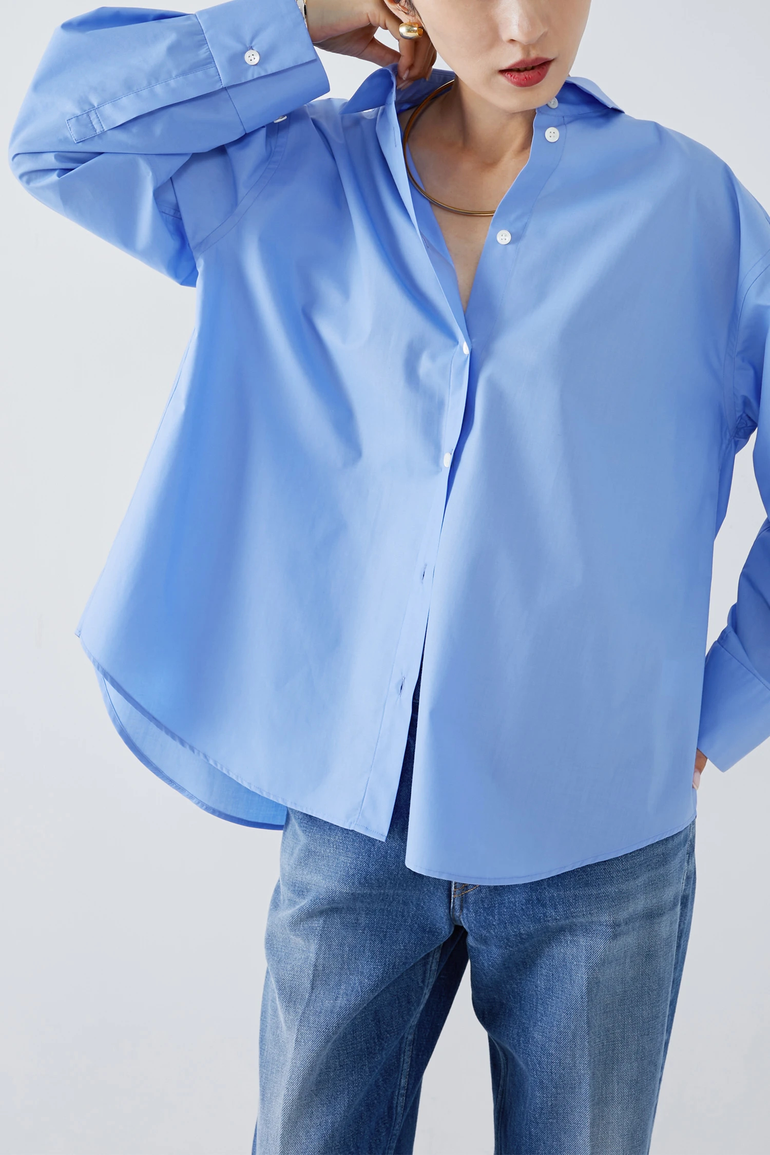 ⭐︎大人気⭐︎ HAUNT ビッグシルエットシャツ ⭐︎大人気⭐︎ HAUNT ビッグシルエットシャツ