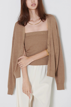 HAUNT(ハウント) |LINEN 2 WAY CARDIGAN