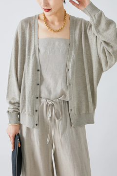 HAUNT(ハウント) |LINEN 2 WAY CARDIGAN