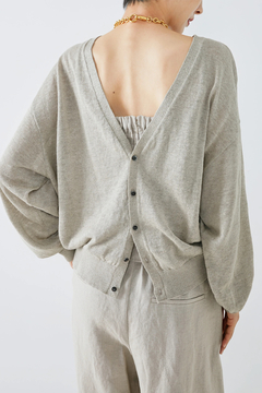 HAUNT(ハウント) |LINEN 2 WAY CARDIGAN