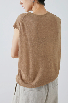 HAUNT(ハウント) |LINEN SLEEVELESS PO