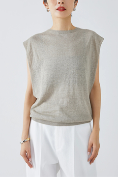 HAUNT(ハウント) |LINEN SLEEVELESS PO