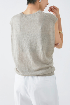 HAUNT(ハウント) |LINEN SLEEVELESS PO
