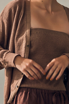 HAUNT(ハウント) |LINEN KNIT BUSTIER
