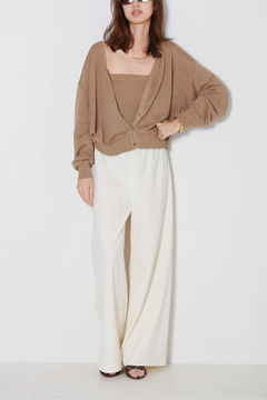 HAUNT(ハウント) |LINEN KNIT BUSTIER
