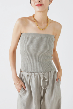 HAUNT(ハウント) |LINEN KNIT BUSTIER