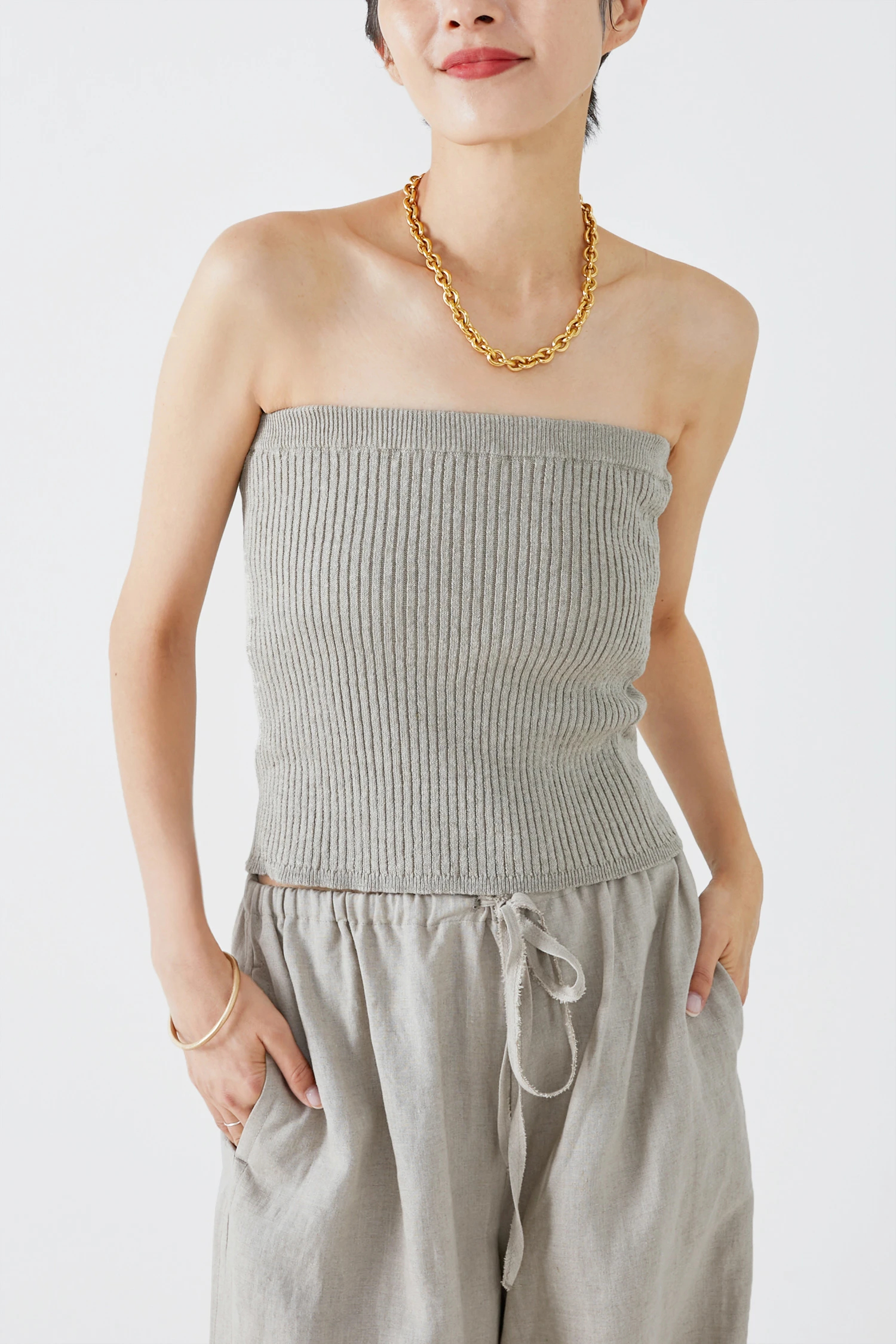 HAUNT（ハウント）｜LINEN KNIT BUSTIERアイテムの詳細