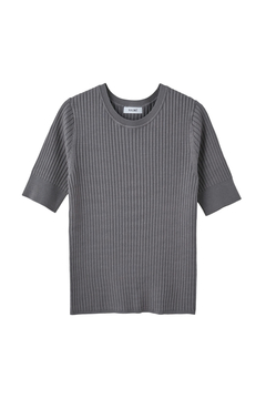 HAUNT(ハウント) |RIB HALFSLEEVE KNIT