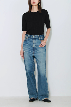 HAUNT(ハウント) |RIB HALFSLEEVE KNIT