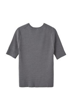 HAUNT(ハウント) |RIB HALFSLEEVE KNIT