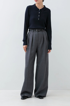 HAUNT(ハウント) |RIB POLO KNIT