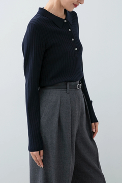 HAUNT(ハウント) |RIB POLO KNIT