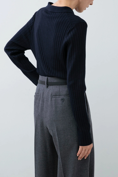 HAUNT(ハウント) |RIB POLO KNIT