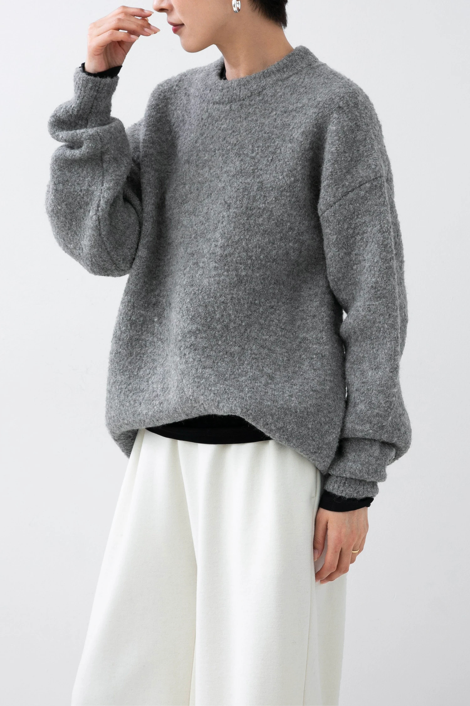 HAUNT 2WAY OFF SHOULDER PO ニット ハウント グレー HAUNT（ハウント