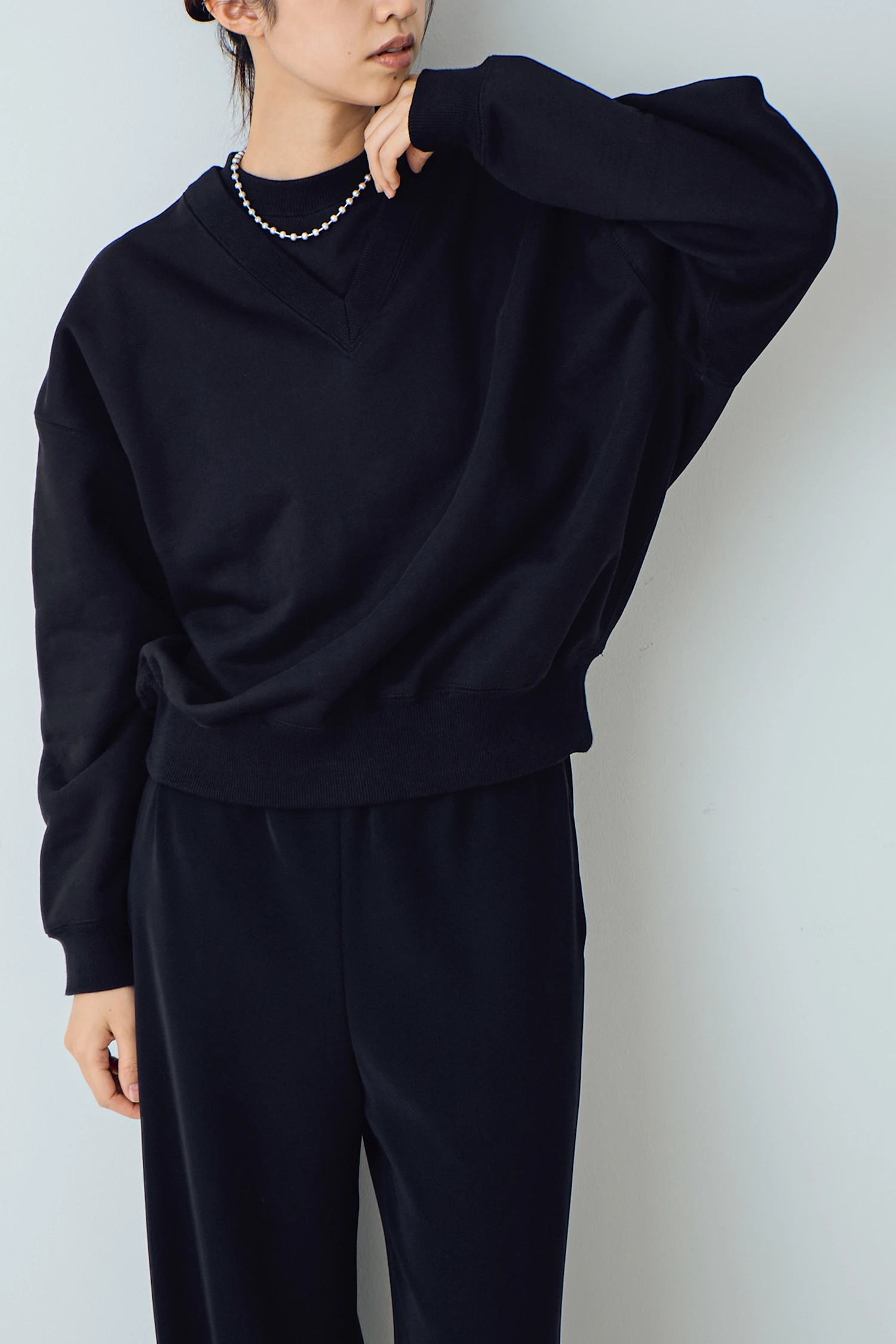 HAUNT ハウント　人気　パワーショルダースエット HAUNT（ハウント）｜LAYERED SWEATアイテムの詳細 | GUESTLIST TOKYO