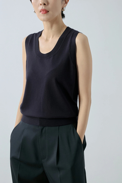 HAUNT(ハウント) |SCOOP-NECK N/S KNIT