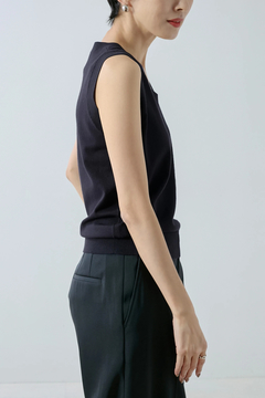 HAUNT(ハウント) |SCOOP-NECK N/S KNIT