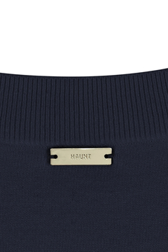 HAUNT(ハウント) |SCOOP-NECK N/S KNIT