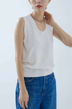 HAUNT(ハウント) |SCOOP-NECK N/S KNIT