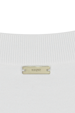 HAUNT(ハウント) |SCOOP-NECK N/S KNIT