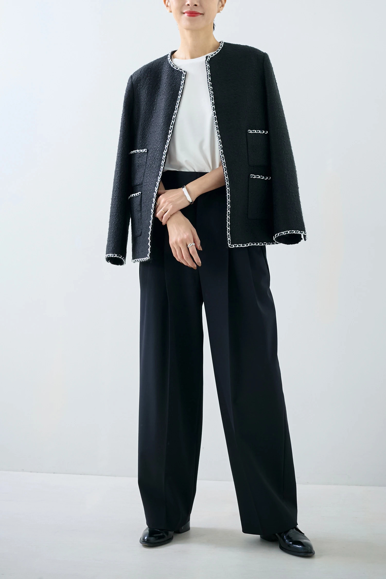 HAUNT（ハウント）｜CHAIN-TRIMMED TWEED JKアイテムの詳細