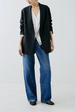 HAUNT(ハウント) |D-BREASTED LINEN JACKET