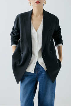 HAUNT(ハウント) |D-BREASTED LINEN JACKET