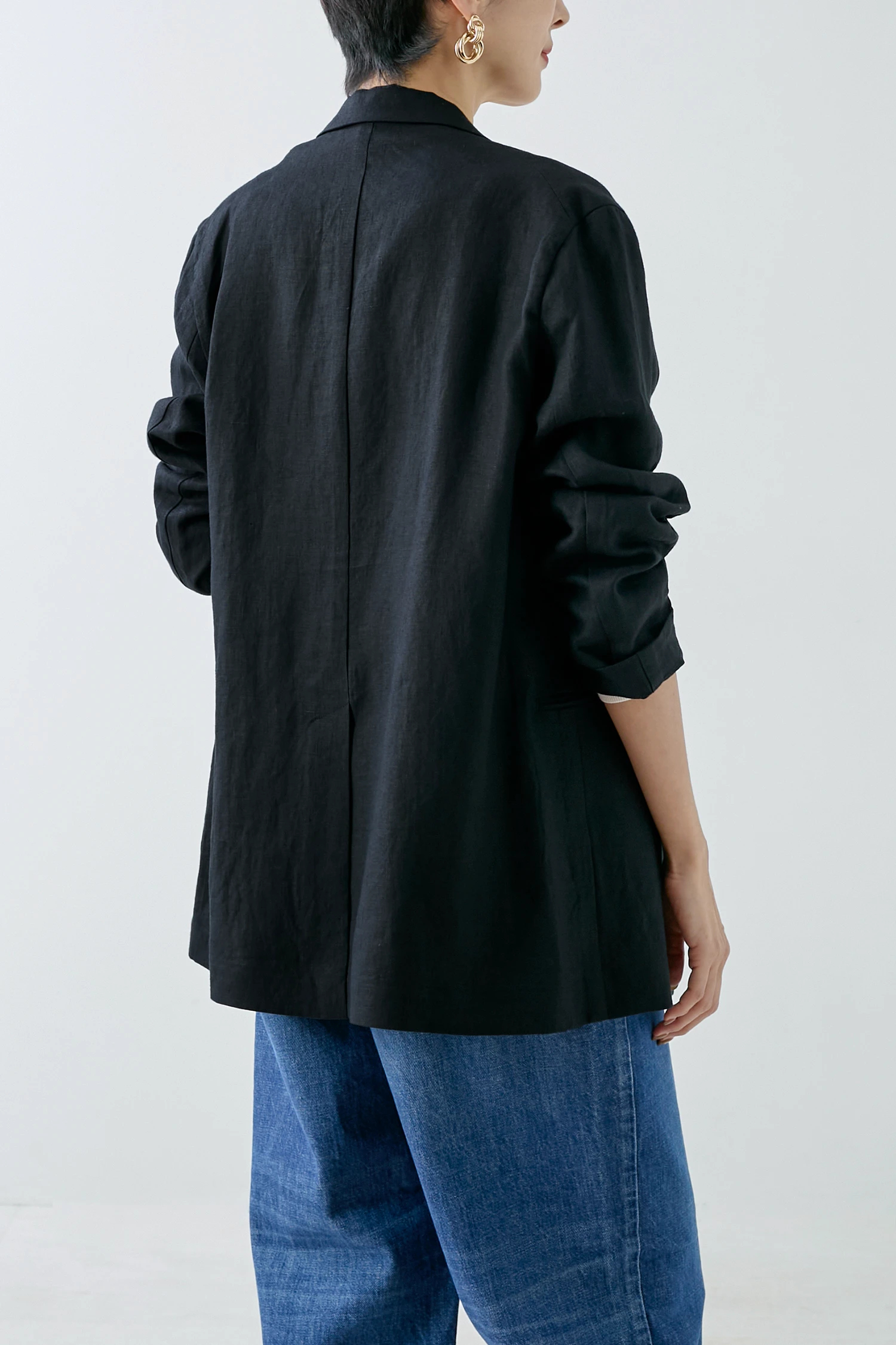 HAUNT（ハウント）｜D-BREASTED LINEN JACKETアイテムの詳細