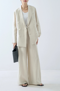 HAUNT(ハウント) |D-BREASTED LINEN JACKET