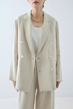 HAUNT(ハウント) |D-BREASTED LINEN JACKET