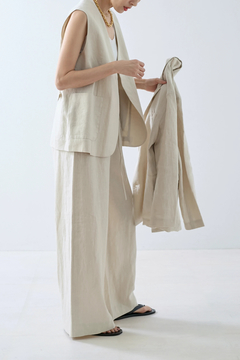 HAUNT(ハウント) |D-BREASTED LINEN JACKET