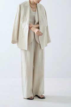 HAUNT(ハウント) |D-BREASTED LINEN JACKET