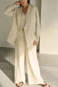 HAUNT(ハウント) |D-BREASTED LINEN JACKET