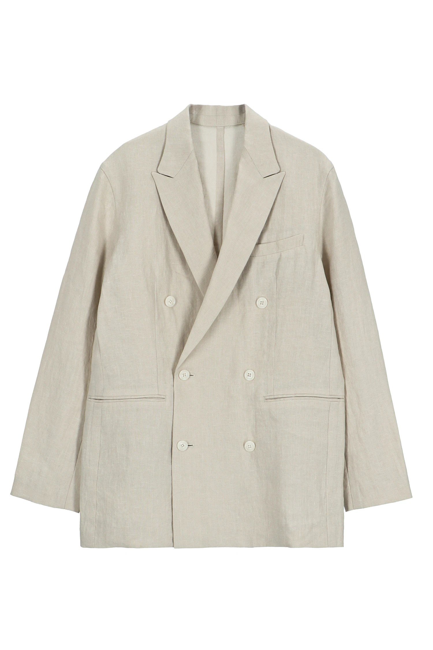 HAUNT（ハウント）｜D-BREASTED LINEN JACKETアイテムの詳細