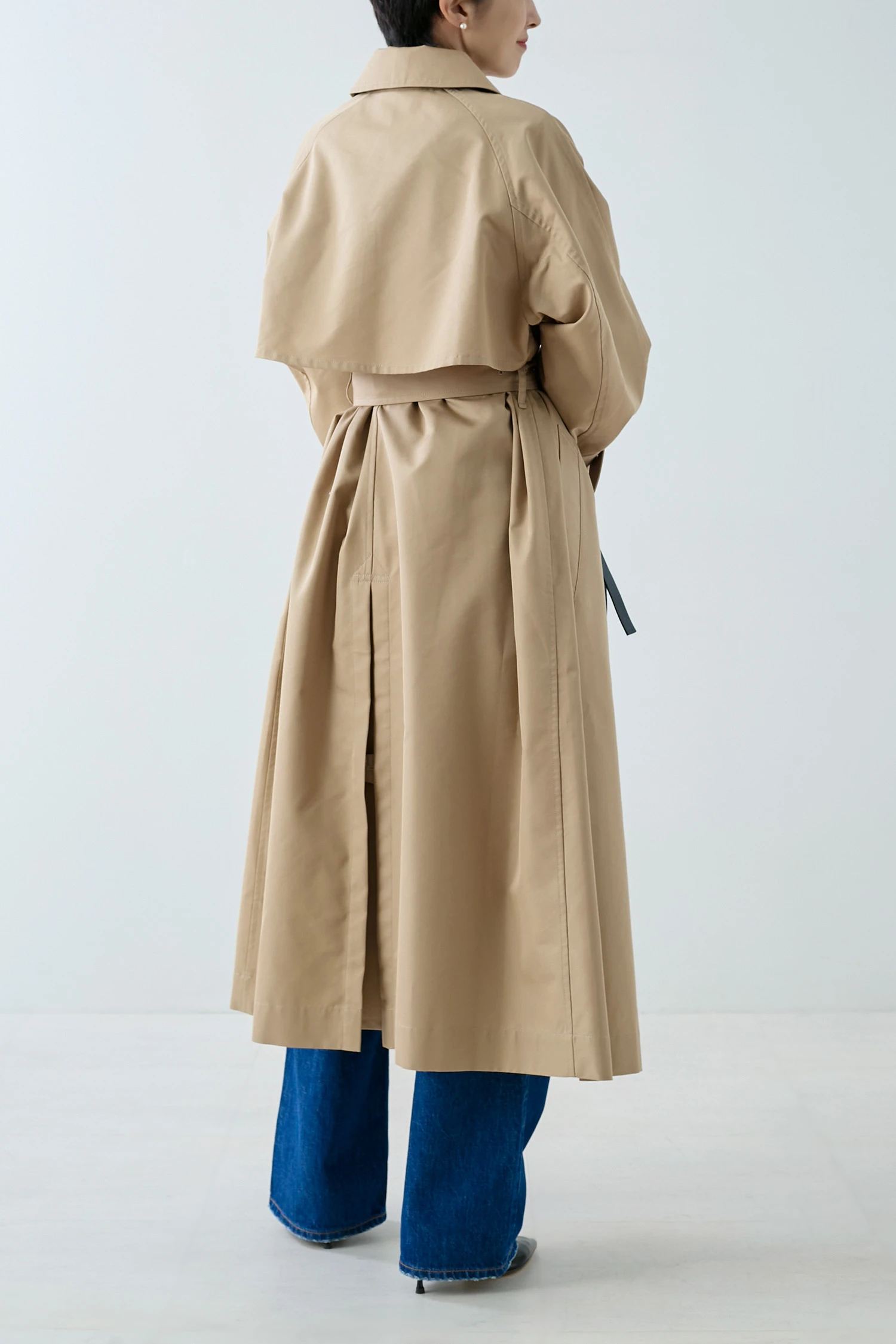 HAUNT ハウント 2025SS ロング　トレンチコート　ブラック　38 HAUNT（ハウント）｜TRENCH COATアイテムの詳細 | GUESTLIST TOKYO